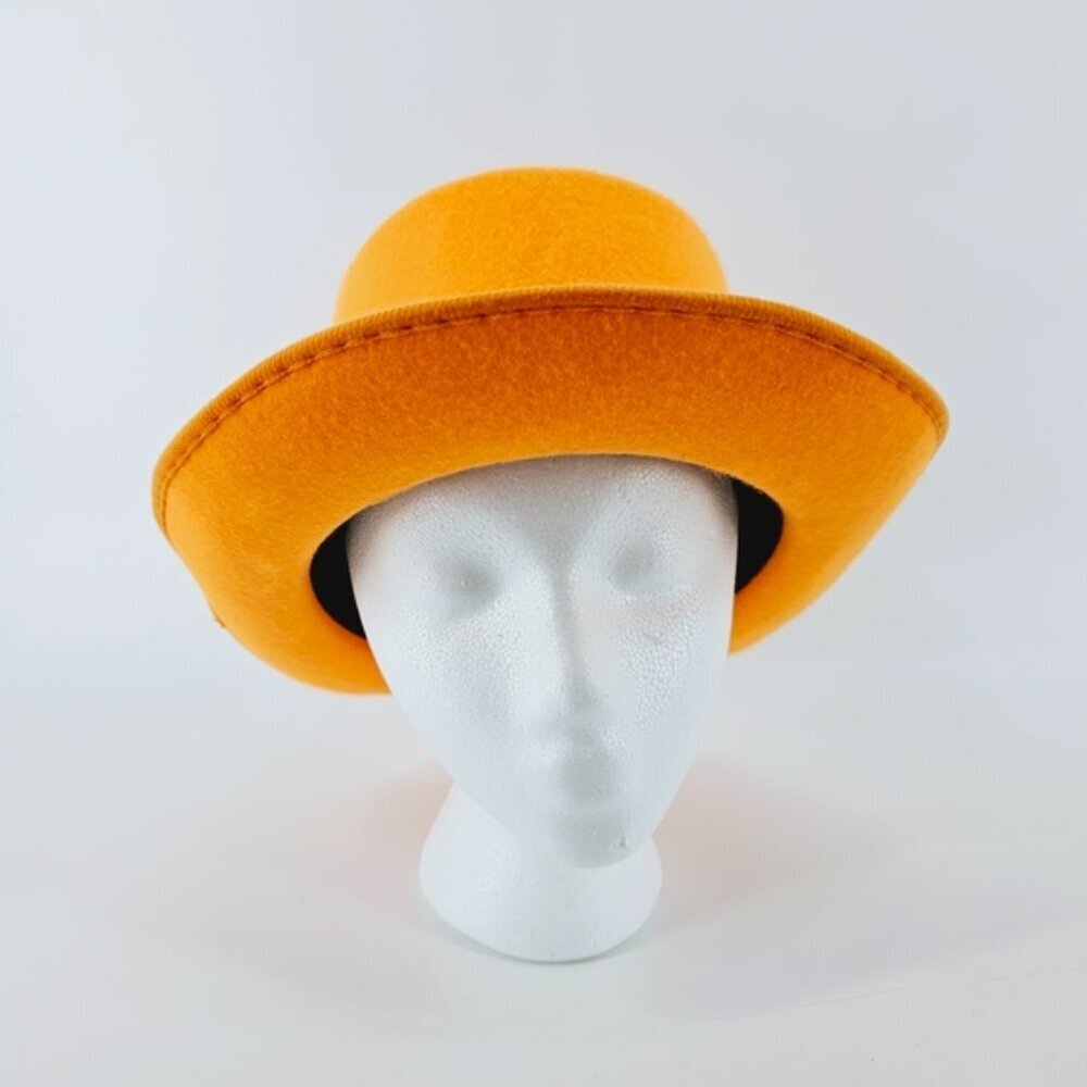 HM Smallware Unisex Adult Orange Party/Costume/Theater Deluxe Top Hat